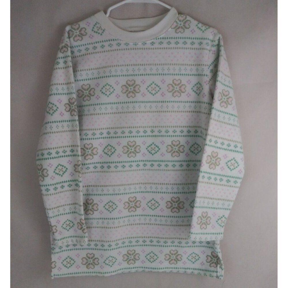 Vintage Jaclyn Smith Sport Colorful Pastel Sweater Size Small